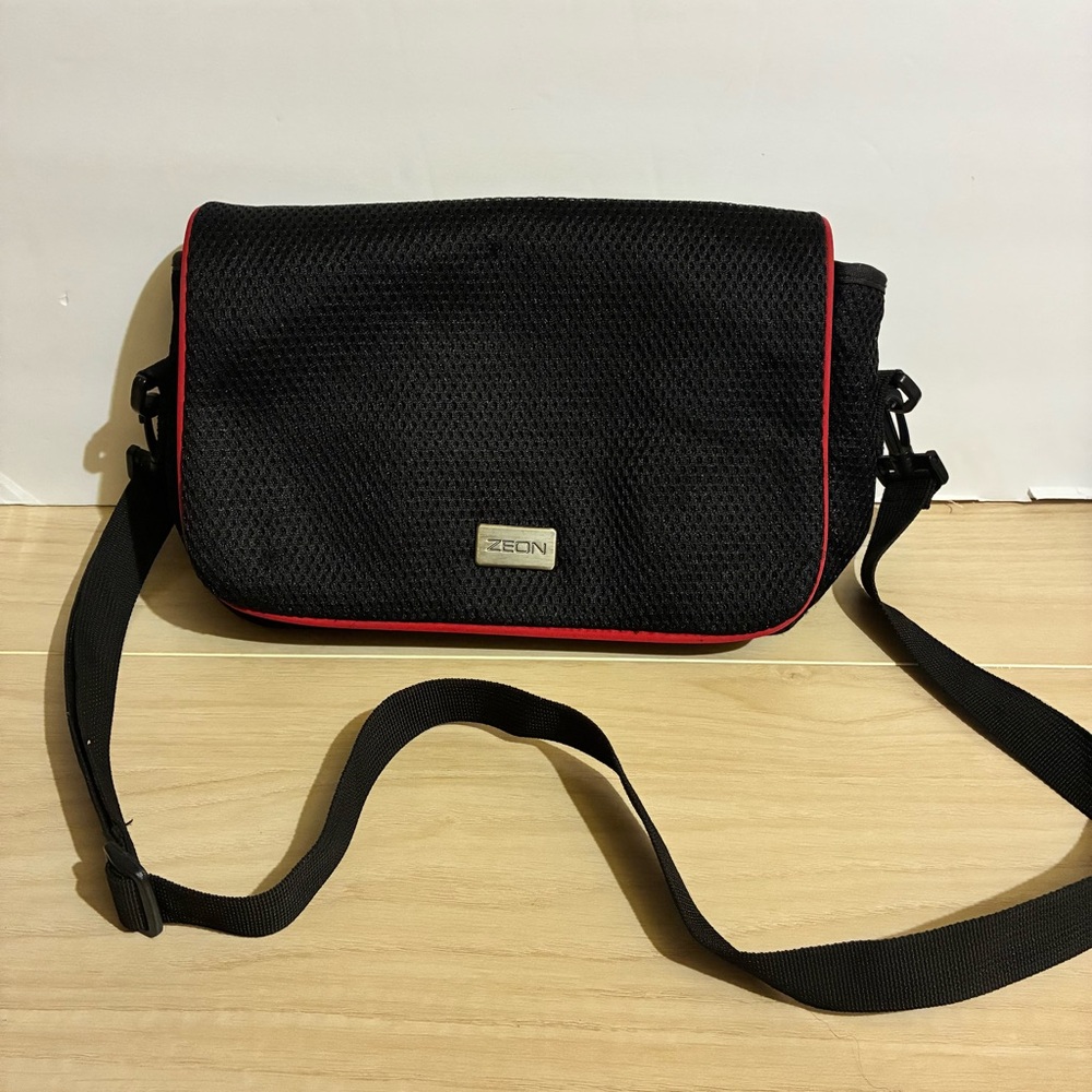 Zeon Portable Gaming Electronic Music Crossbody Bag Adjustable Black 7X11 Travel